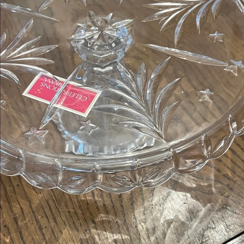 Celebrations Mikasa Christmas‎ Night Footed Cake Stand